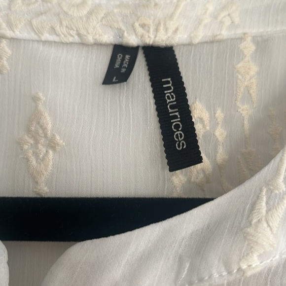 Maurices Sheer bomber cream - Picture 4 of 5